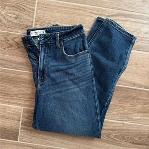 Abercrombie & Fitch Women's The Mom High Rise Denim Jeans
